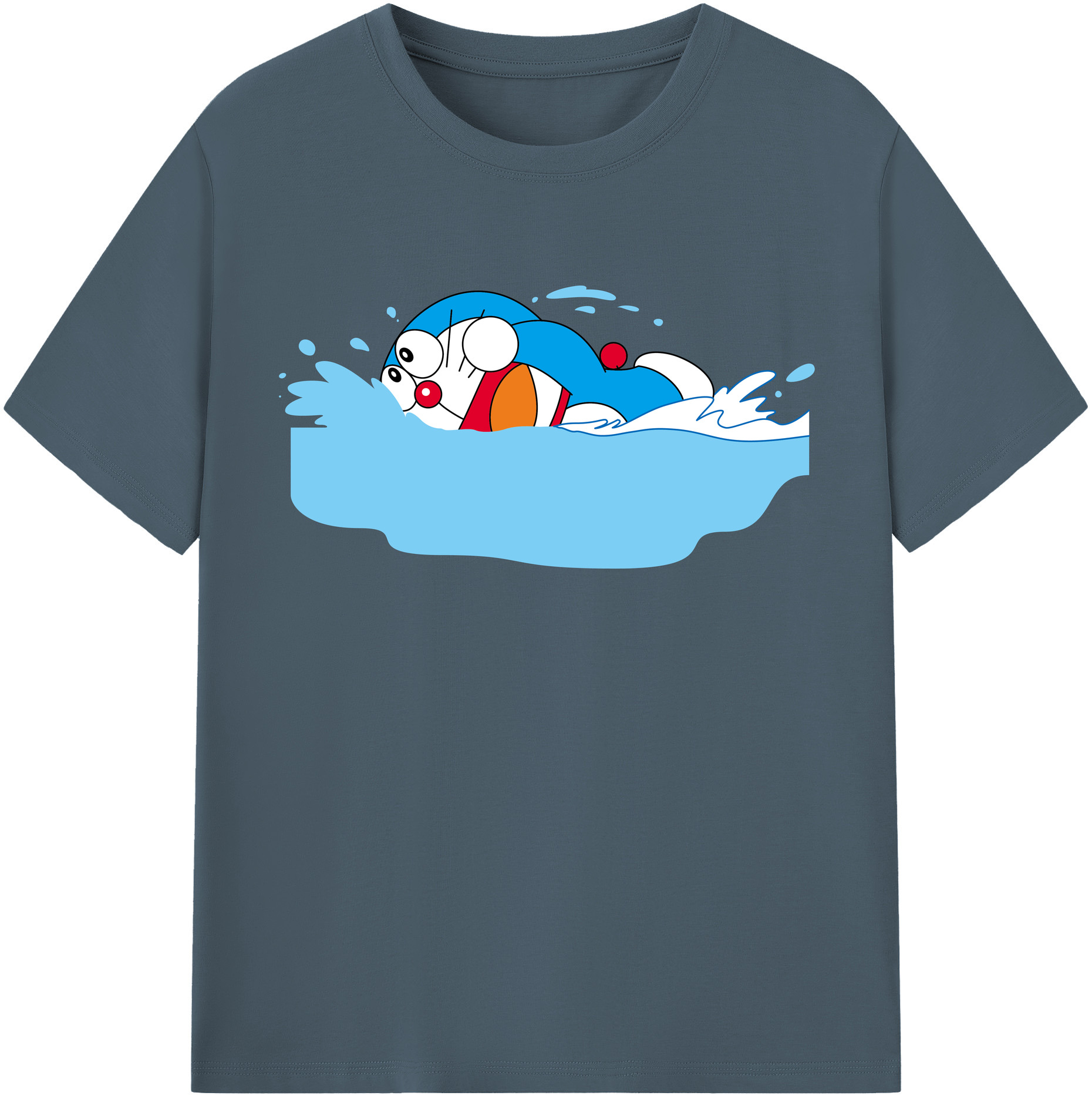 （画像用） ドラえもん Doraemon 綿100％半袖Tシャツ（フロントプリント）